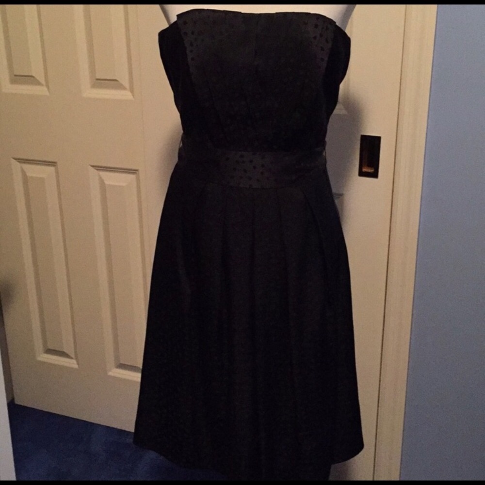 BLACK SILK COCKTAIL DRESS